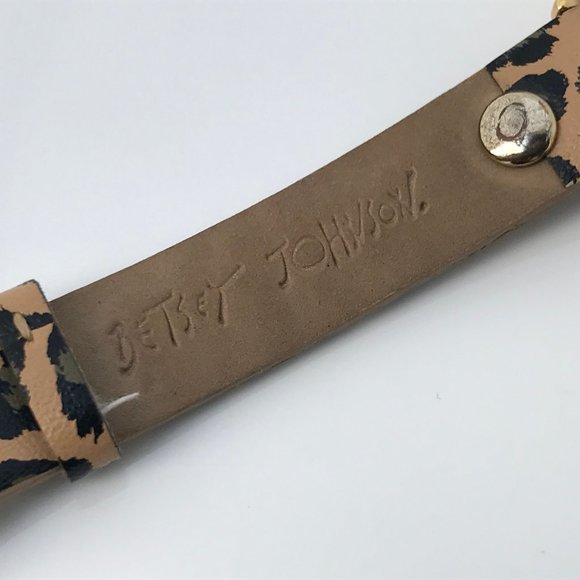 Betsey Johnson Women Watch Leopard Print Vegan Ban - Picture 11 of 11